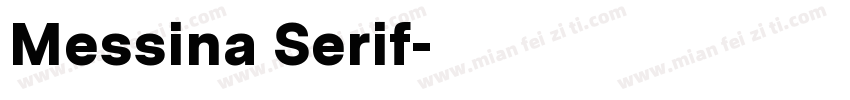 Messina Serif字体转换